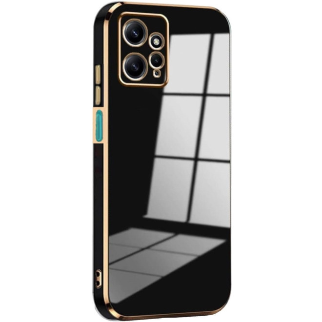 Bodycell Gold Plated - Θήκη Σιλικόνης Xiaomi Redmi Note 12 4G - Black