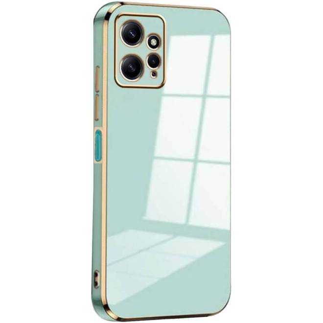 Bodycell Gold Plated - Θήκη Σιλικόνης Xiaomi Redmi Note 12 4G - Mint Green