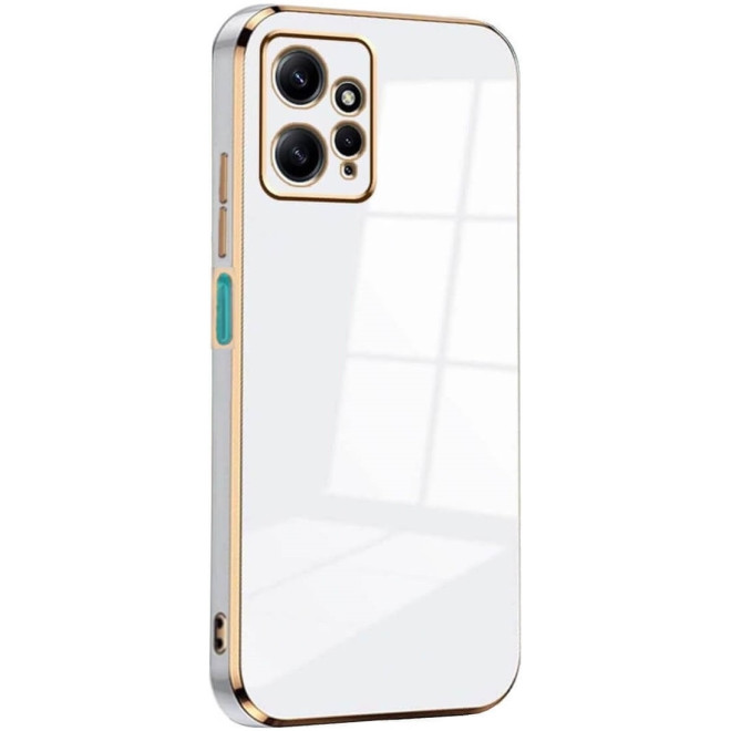 Bodycell Gold Plated - Θήκη Σιλικόνης Xiaomi Redmi Note 12 4G - White