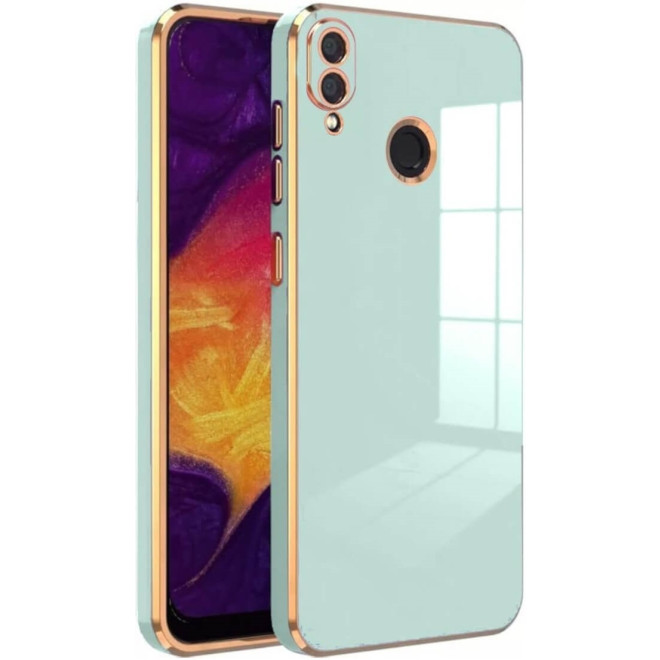 Bodycell Gold Plated - Θήκη Σιλικόνης Xiaomi Redmi Note 7 / Note 7 Pro - Mint Green