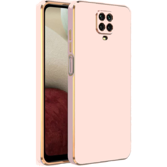 Bodycell Gold Plated - Θήκη Σιλικόνης Xiaomi Redmi Note 9S / 9 Pro / 9 Pro Max - Pink