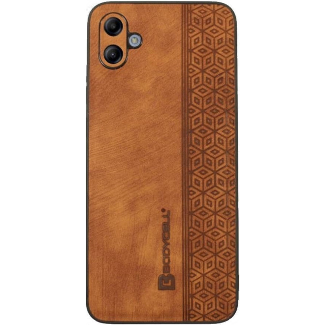 Bodycell Pattern Leather - Σκληρή Θήκη Samsung Galaxy A04e - Brown