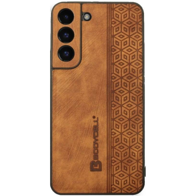 Bodycell Pattern Leather - Σκληρή Θήκη Samsung Galaxy S22 Plus 5G - Brown