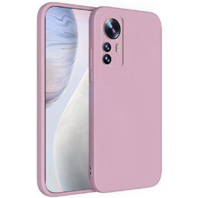 Bodycell Square Liquid Θήκη Σιλικόνης - Xiaomi 12 Pro 5G - Light Violet