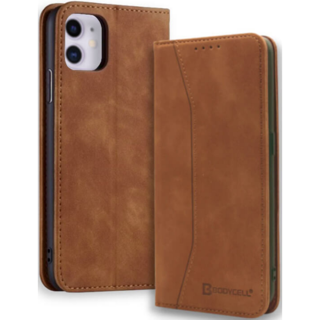 Bodycell Θήκη - Πορτοφόλι Apple iPhone 11 - Brown