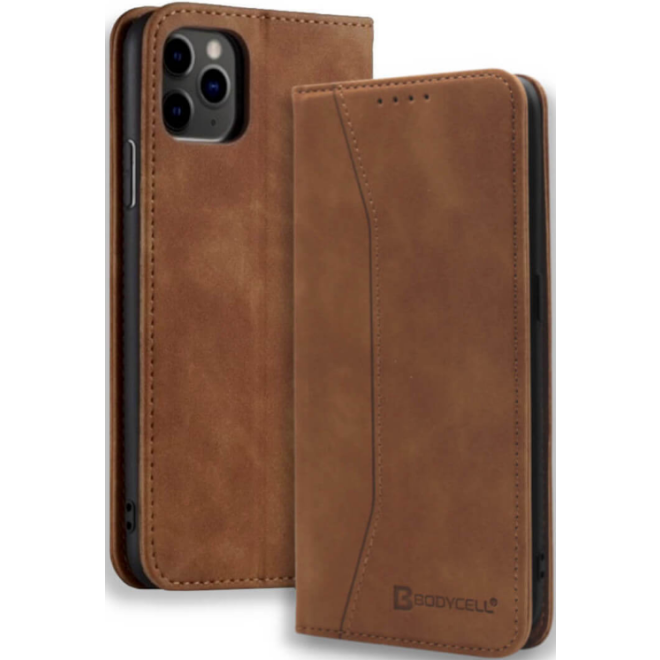 Bodycell Θήκη - Πορτοφόλι Apple iPhone 12 Pro Max - Brown