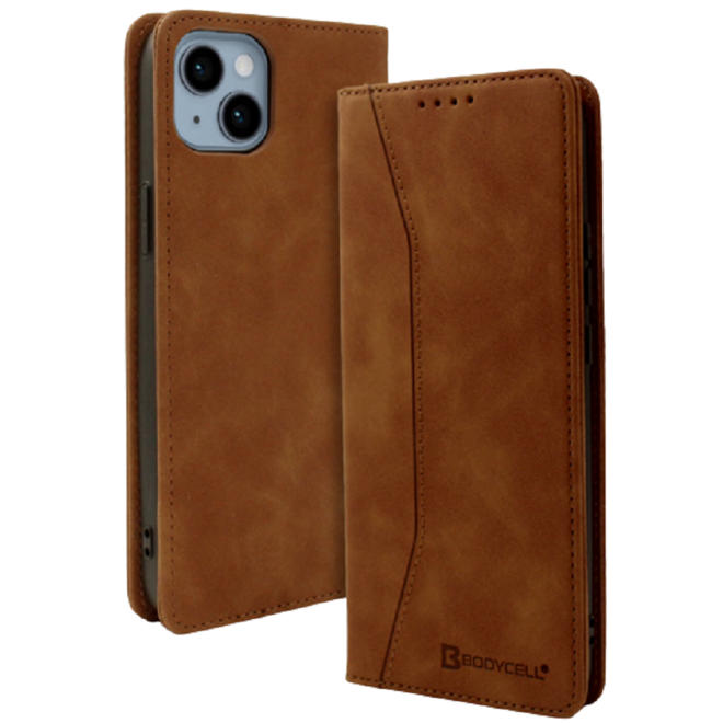 Bodycell Θήκη - Πορτοφόλι Apple iPhone 14 - Brown