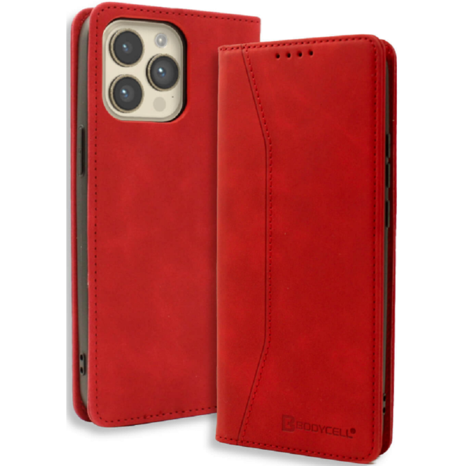 Bodycell Θήκη - Πορτοφόλι Apple iPhone 14 Pro - Red