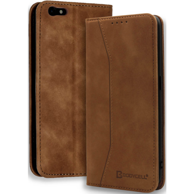 Bodycell Θήκη - Πορτοφόλι Apple iPhone 6S Plus / 6 Plus - Brown