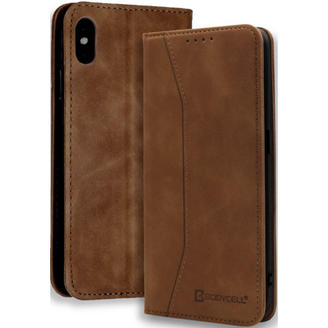 Bodycell Θήκη - Πορτοφόλι Apple iPhone X / XS - Brown