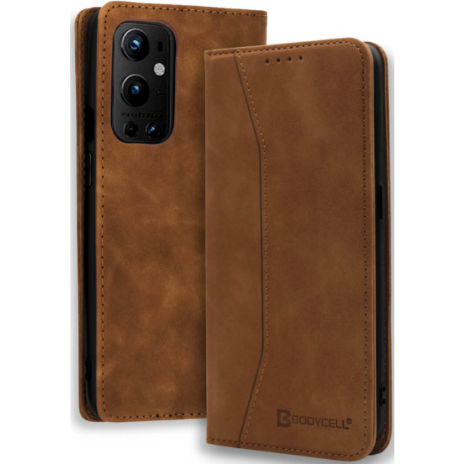 Bodycell Θήκη - Πορτοφόλι OnePlus 9 Pro - Brown