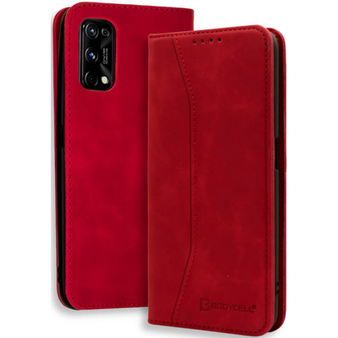 Bodycell Θήκη - Πορτοφόλι Realme 7 Pro - Red