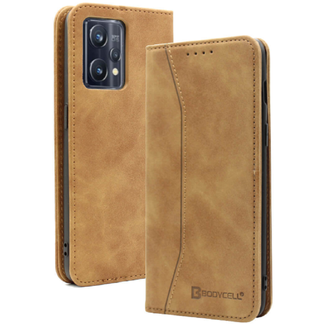 Bodycell Θήκη - Πορτοφόλι Realme 9 Pro Plus - Brown