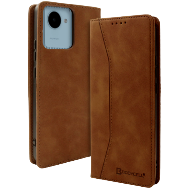 Bodycell Θήκη - Πορτοφόλι Realme C30 - Brown