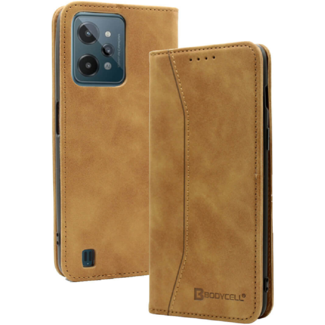 Bodycell Θήκη - Πορτοφόλι Realme C31 - Brown