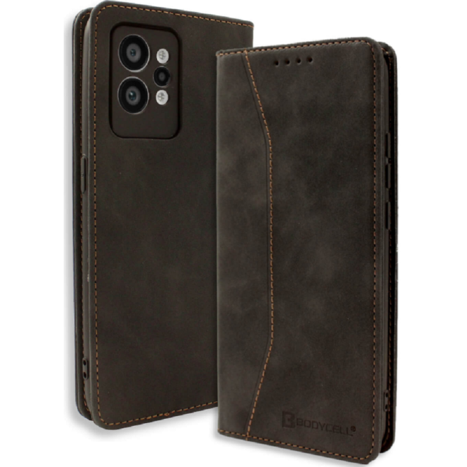 Bodycell Θήκη - Πορτοφόλι Realme GT2 Pro - Black