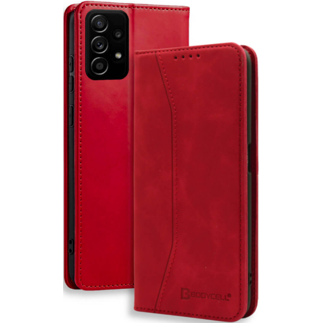 Bodycell Θήκη - Πορτοφόλι Samsung Galaxy A72 - Red