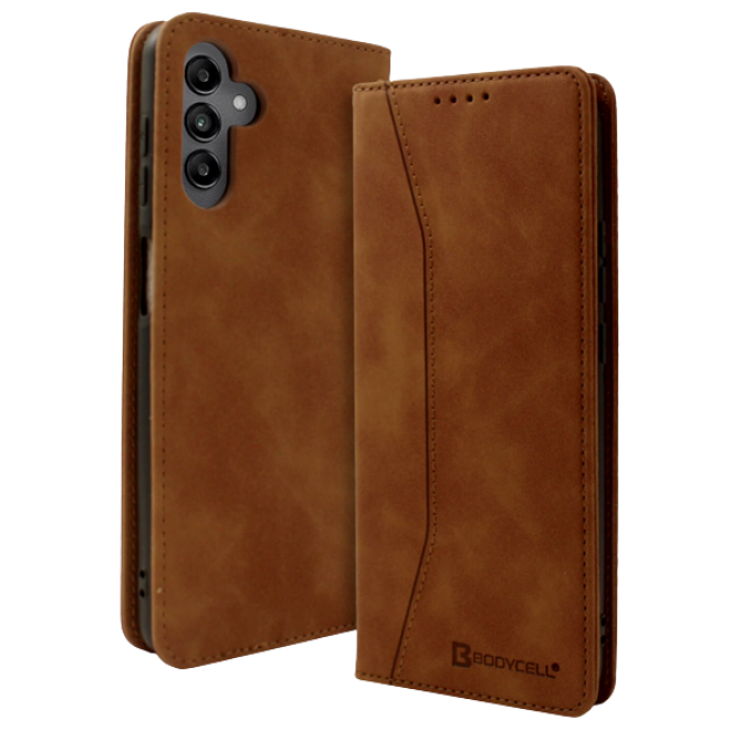 Bodycell Θήκη - Πορτοφόλι Samsung Galaxy A14 - Brown 
