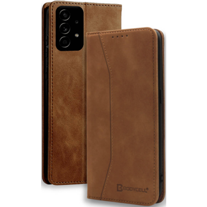 Bodycell Θήκη - Πορτοφόλι Samsung Galaxy A73 5G - Brown