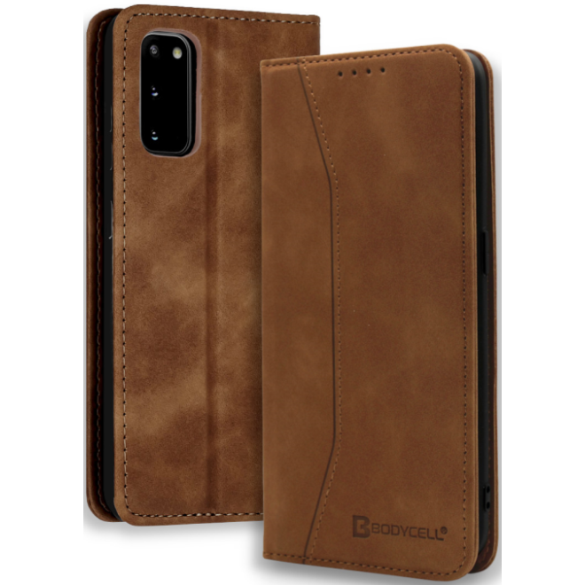 Bodycell Θήκη - Πορτοφόλι Samsung Galaxy S20 - Brown