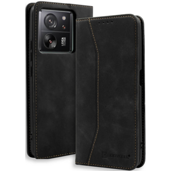 Bodycell Θήκη - Πορτοφόλι Xiaomi 13T / 13T Pro - Black