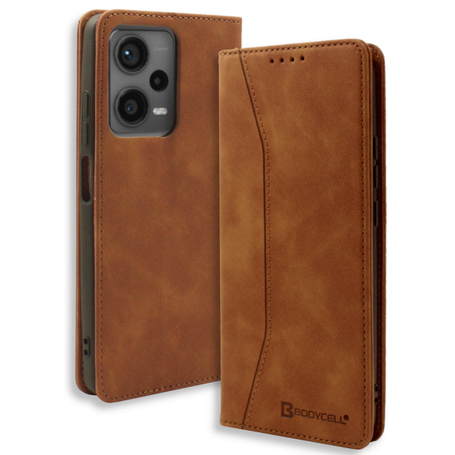 Bodycell Θήκη - Πορτοφόλι Xiaomi Poco X5 - Brown