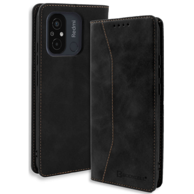 Bodycell Θήκη - Πορτοφόλι Xiaomi Redmi 12C - Black