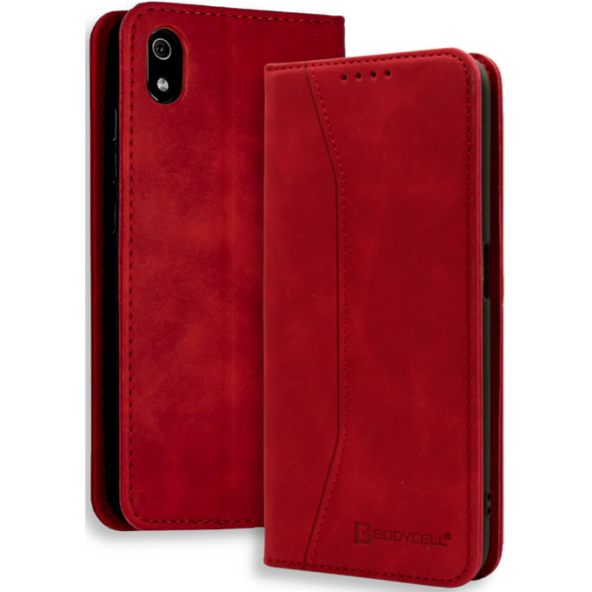 Bodycell Θήκη - Πορτοφόλι Xiaomi Redmi 7A - Red