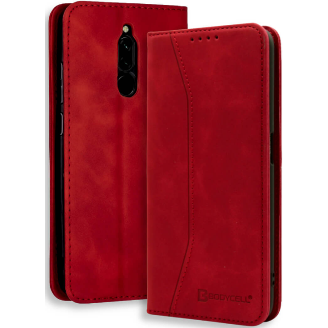 Bodycell Θήκη - Πορτοφόλι Xiaomi Redmi 8 - Red