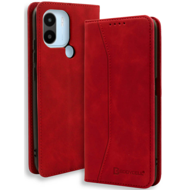Bodycell Θήκη - Πορτοφόλι Xiaomi Redmi A2 Plus / A1 Plus - Red