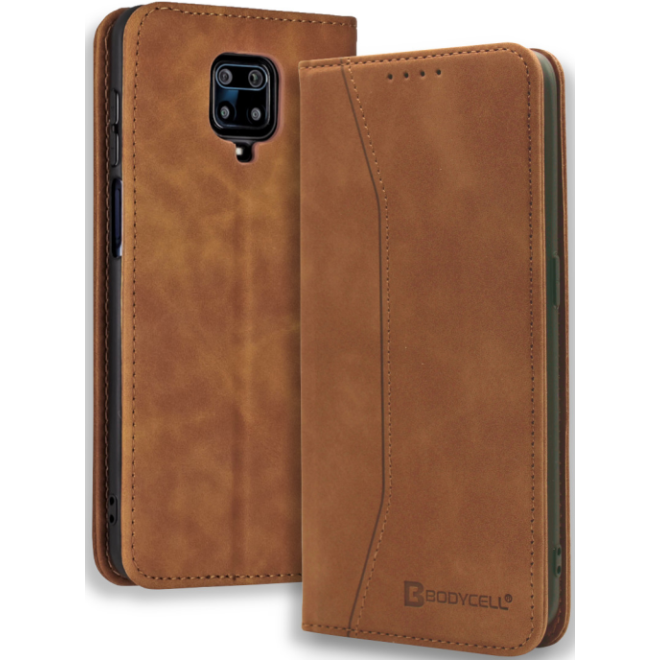 Bodycell Θήκη - Πορτοφόλι Xiaomi Redmi Note 9S / 9 Pro / 9 Pro Max - Brown