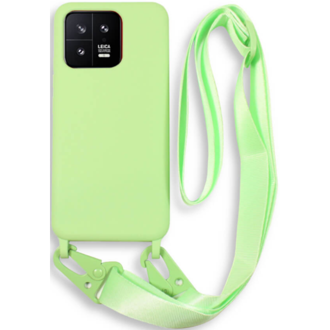 Bodycell Θήκη Σιλικόνης με Λουράκι Λαιμού - Xiaomi 13 Pro - Green