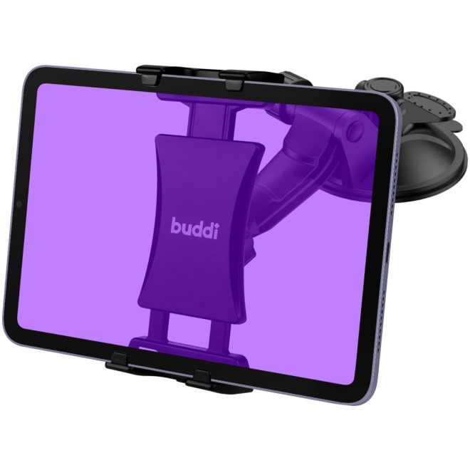 Buddi Tablet Holder for Car Dashboard / Windshield - Universal Ρυθμιζόμενη Βάση Στήριξης για Smartphone / Tablet με Βεντούζα για Ταμπλό / Παρμπρίζ Αυτοκινήτου - Black - 5 Έτη Εγγύηση