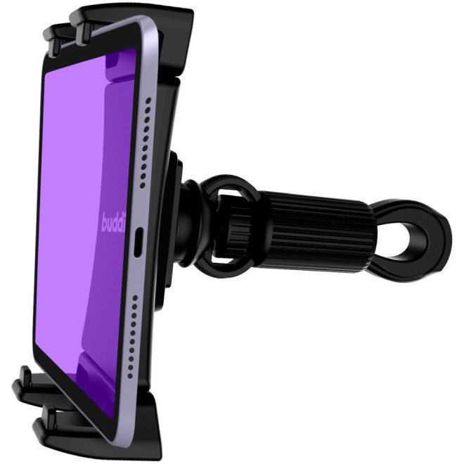 Buddi Tablet Holder for Hometrainer - Universal Ρυθμιζόμενη Βάση Στήριξης Smartphone / Tablet για Ποδήλατο Γυμναστικής / Ελλειπτικό Μηχάνημα / Μικρόφωνο - Black - 5 Έτη Εγγύηση
