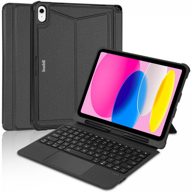 Buddi Thorn Keyboard Case - Θήκη με Υποδοχή για Apple Pencil και Αποσπώμενο Μαγνητικό Πληκτρολόγιο Bluetooth - Apple iPad (A16) 11th Gen. 2025 11" / iPad 10th Gen. 2022 10.9" - Black