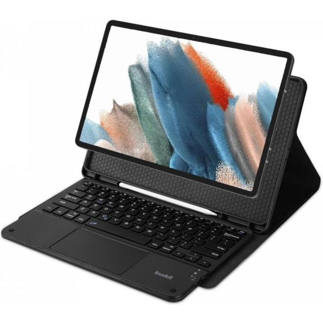 Buddi Zuna Keyboard Case - Θήκη με Υποδοχή για Γραφίδα και Πληκτρολόγιο Bluetooth - Samsung Galaxy Tab S10 Plus / S9 Plus 12.4'' X810 / X816B / X826B - Black