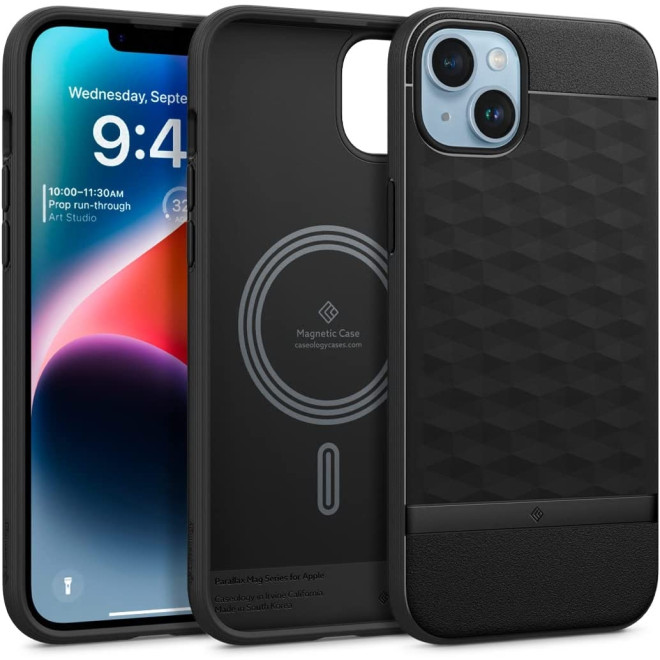Caseology Parallax Mag Ανθεκτική Θήκη MagSafe Apple iPhone 15 Plus / 14 Plus - Matte Black