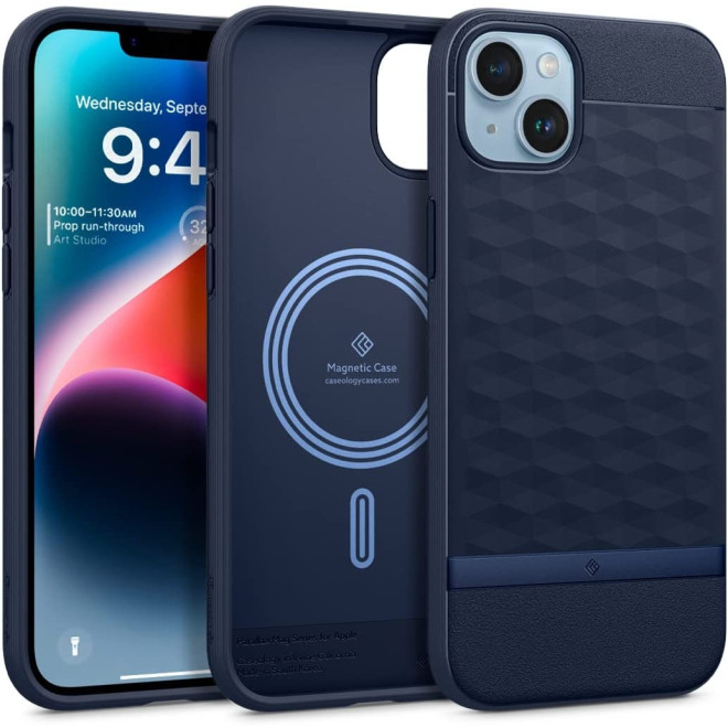 Caseology Parallax Mag Ανθεκτική Θήκη MagSafe Apple iPhone 15 Plus / 14 Plus - Midnight Blue 
