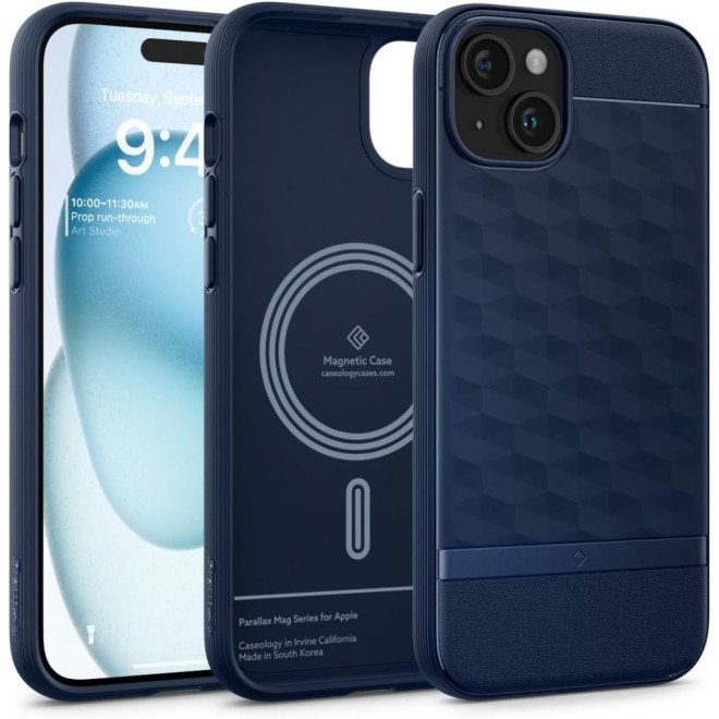 Caseology Parallax Mag Ανθεκτική Θήκη MagSafe Apple iPhone 15 - Midnight Blue