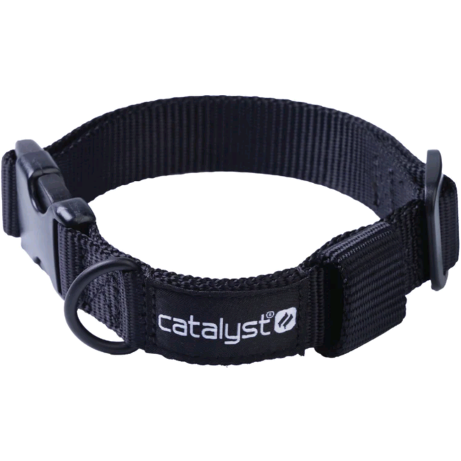 Catalyst Dog Collar for Total Protection Clip-It Case - Ρυθμιζόμενο Κολάρο Κατοικιδίων για Αδιάβροχη Θήκη Apple AirTag Total Protection Clip-It της Catalyst - XL - 44-67 cm - Blacklack