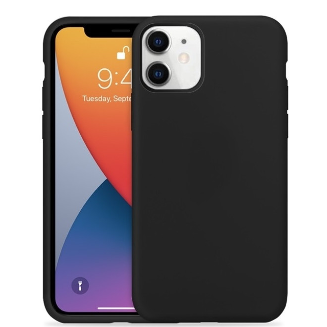 Crong Color Θήκη Premium Σιλικόνης Apple iPhone 11 - Black