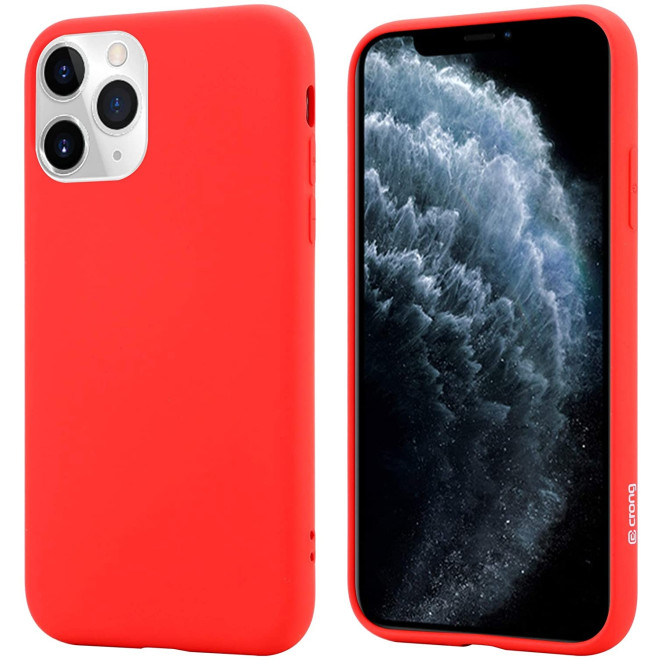 Crong Color Θήκη Premium Σιλικόνης Apple iPhone 11 Pro - Red
