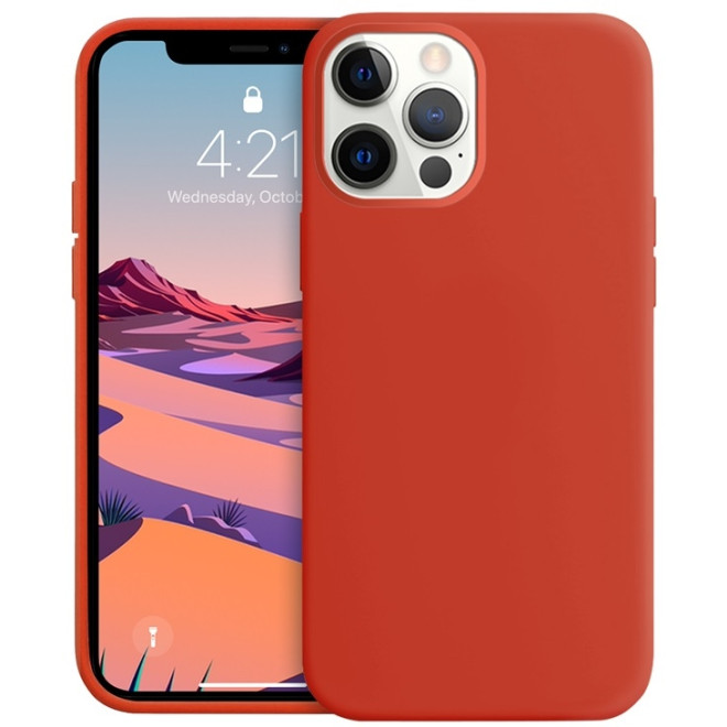 Crong Color Θήκη Premium Σιλικόνης Apple iPhone 12 Pro Max - Red