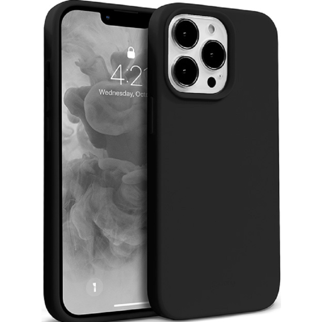 Crong Color Θήκη Premium Σιλικόνης Apple iPhone 13 Pro - Black 