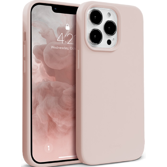 Crong Color Θήκη Premium Σιλικόνης Apple iPhone 13 Pro Max - Sand Pink 