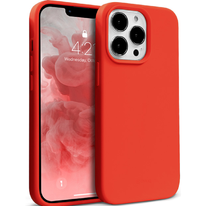 Crong Color Θήκη Premium Σιλικόνης Apple iPhone 13 Pro Max - Red