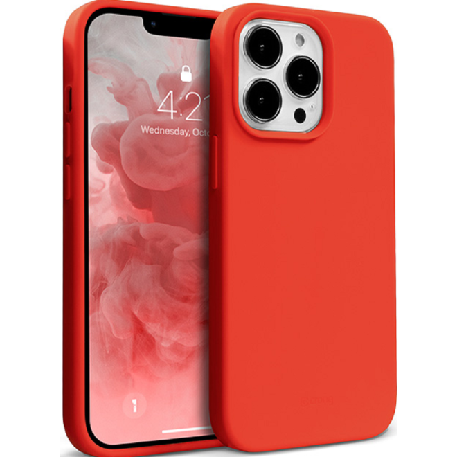 Crong Color Θήκη Premium Σιλικόνης Apple iPhone 13 Pro - Red