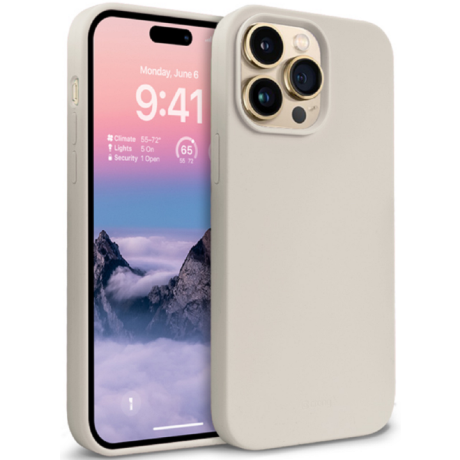 Crong Color Θήκη Premium Σιλικόνης Apple iPhone 14 Pro Max - Stone Beige