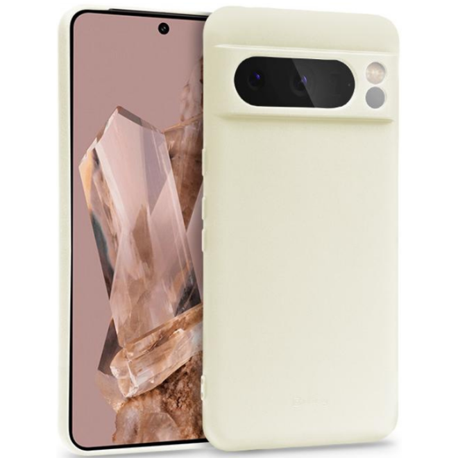 Crong Color Θήκη Premium Σιλικόνης - Google Pixel 8 Pro - Beige