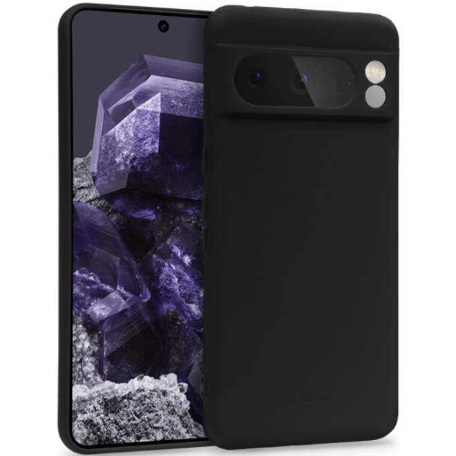 Crong Color Θήκη Premium Σιλικόνης - Google Pixel 8 Pro - Black 